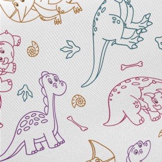 Color Line Dinosaur Twill