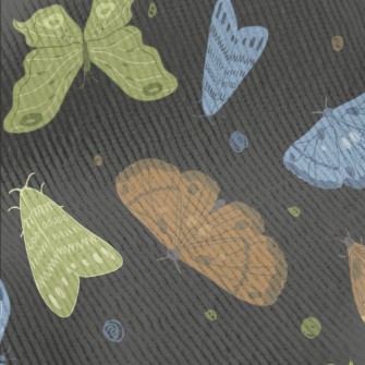 Colorful Moths Standard Corduroy