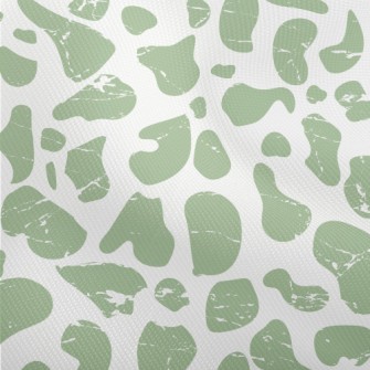 Green Mottled Animal Print Dobby