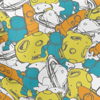 Colorful Universe Pattern Stretch Ponte