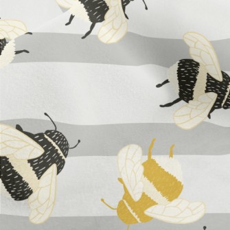 Yellow And Black Chubby Bumble Micro Fleece