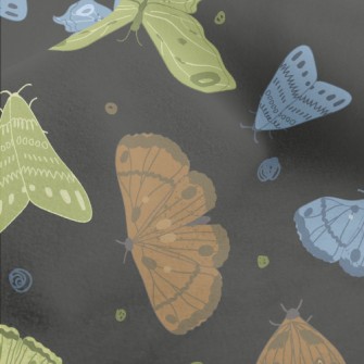 Colorful Moths Micro Fleece