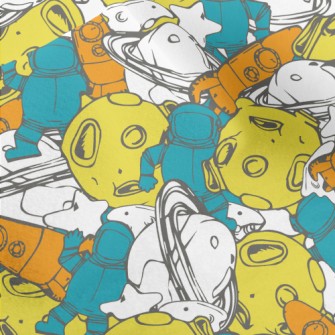 Colorful Universe Pattern Micro Fleece