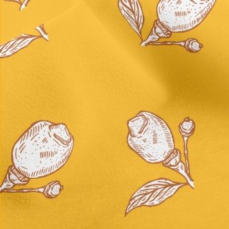 Hand Drawn Flowers Micro Fleece