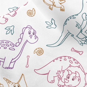 Color Line Dinosaur Micro Fleece
