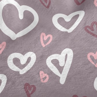 Hand Drawn Love Heart Minky