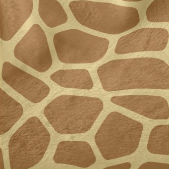 Brown Block Giraffe Pattern Minky