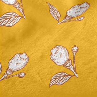 Hand Drawn Flowers Minky