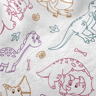 Color Line Dinosaur Minky
