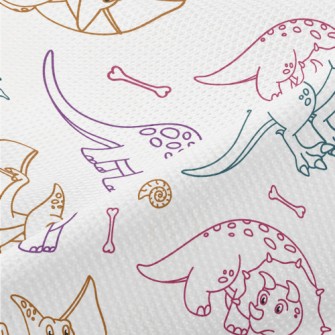 Color Line Dinosaur Piqué