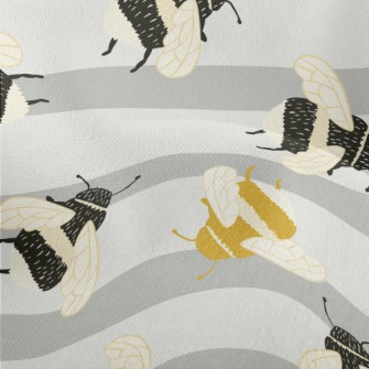 Yellow And Black Chubby Bumble Lightweight Performance Linen