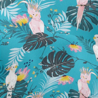 Parrot In The Rainforest Lightweight Performance Linen
