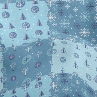 Christmas Tree With Snowflakes Lightweight Performance Linen