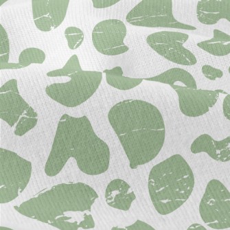 Green Mottled Animal Print Modern Jersey