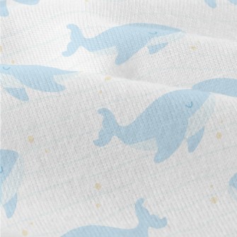 Water Blue Gentle Whale Modern Jersey