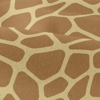 Brown Block Giraffe Pattern Modern Jersey