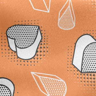3D Block Pattern Jersey Backed Fleece