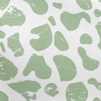 Green Mottled Animal Print Pongee