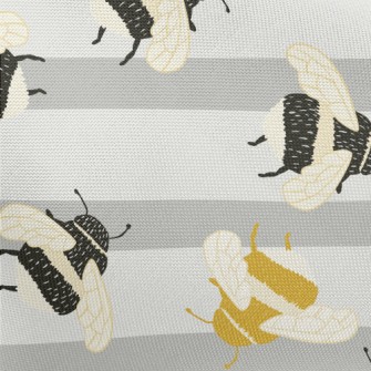 Yellow And Black Chubby Bumble Pongee