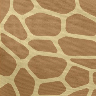 Brown Block Giraffe Pattern Pongee