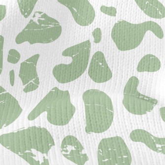 Green Mottled Animal Print Stretch Jersey
