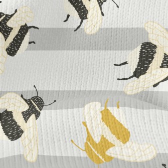 Yellow And Black Chubby Bumble Stretch Jersey