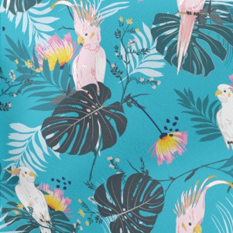 Parrot In The Rainforest Lightweight Cotton Poplin