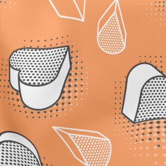3D Block Pattern Lightweight Cotton Poplin