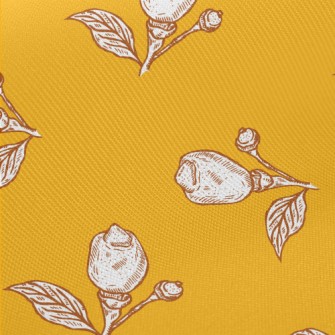 Hand Drawn Flowers Midweight Cotton Poplin