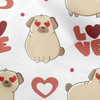 Love Eyes Puppy Micro Fleece