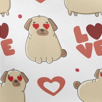 Love Eyes Puppy Pongee