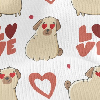 Love Eyes Puppy Stretch Jersey