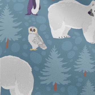Polar Bear Penguin Owl Chiffon