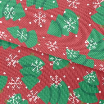 Snowflakes Flying Fat Christma Waterproof Oxford