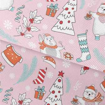 Cute Scarf Polar Bear Waterproof Oxford