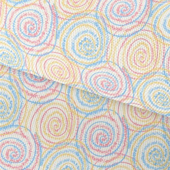 Spiked Swirl Pattern Waterproof Oxford