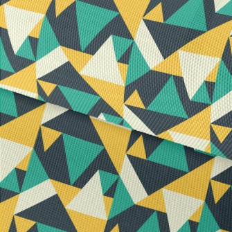 Irregular Triangle Geometry Waterproof Oxford