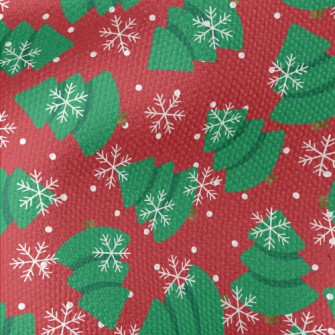 Snowflakes Flying Fat Christma Waterproof Canvas