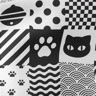 Black Cat Fish Yarn Waterproof Canvas