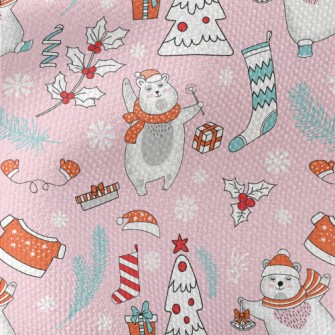 Cute Scarf Polar Bear Waterproof Canvas