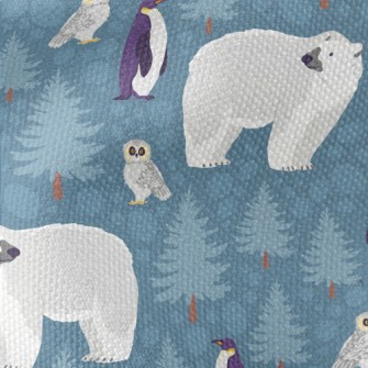 Polar Bear Penguin Owl Waterproof Canvas