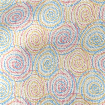 Spiked Swirl Pattern Waterproof Canvas