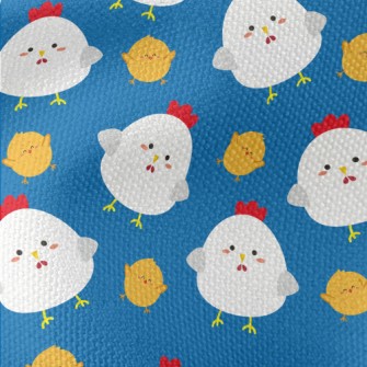 Silly Cock And Chicken Waterproof Canvas