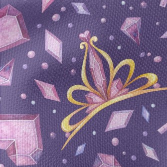 3D Crystal Crown Waterproof Canvas