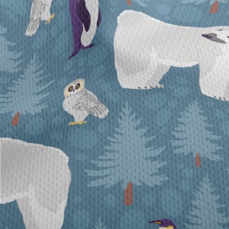 Polar Bear Penguin Owl Athletic Mesh Flat Back
