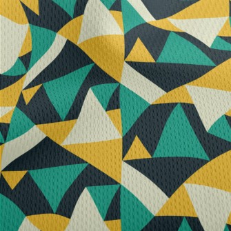 Irregular Triangle Geometry Athletic Mesh Flat Back