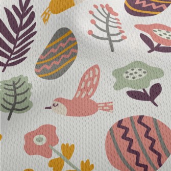 Easter Garden Eggs Athletic Mesh Flat Back