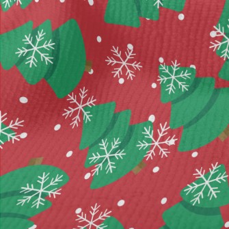 Snowflakes Flying Fat Christma Terry