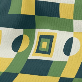 Contrasting Color Small Square Terry