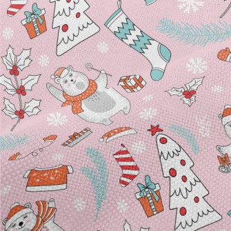 Cute Scarf Polar Bear Performance Linen